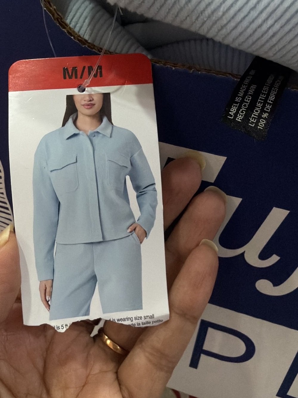 Light Blue Two-Piece Loungewear Set